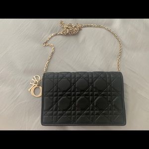 LADY DIOR LAMBSKIN CLUTCH
